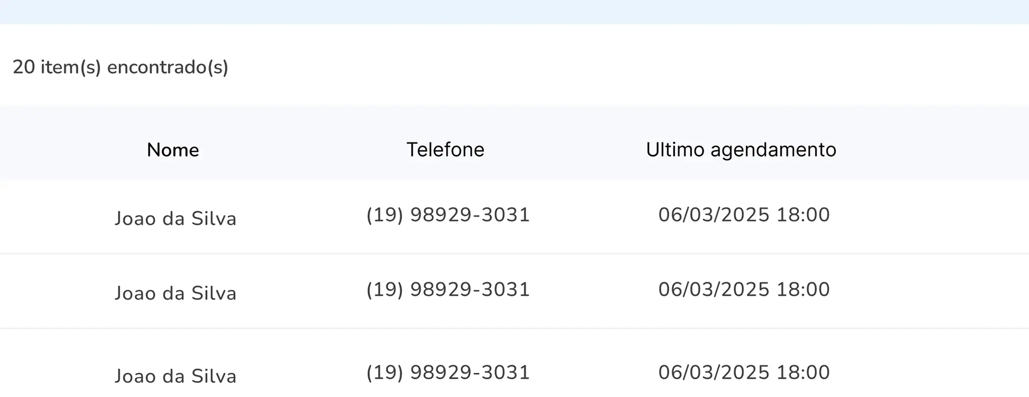 Card que descreve o acompanhamento de clientes, com imagem simulando um calendário